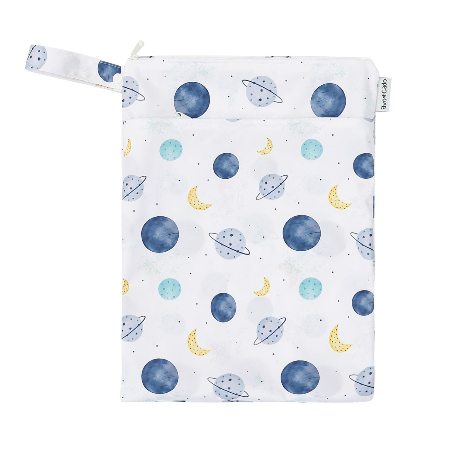 avo+cado Wetbag Medium met twee compartimenten - Planeten - Wetbag medium - MamaMilla