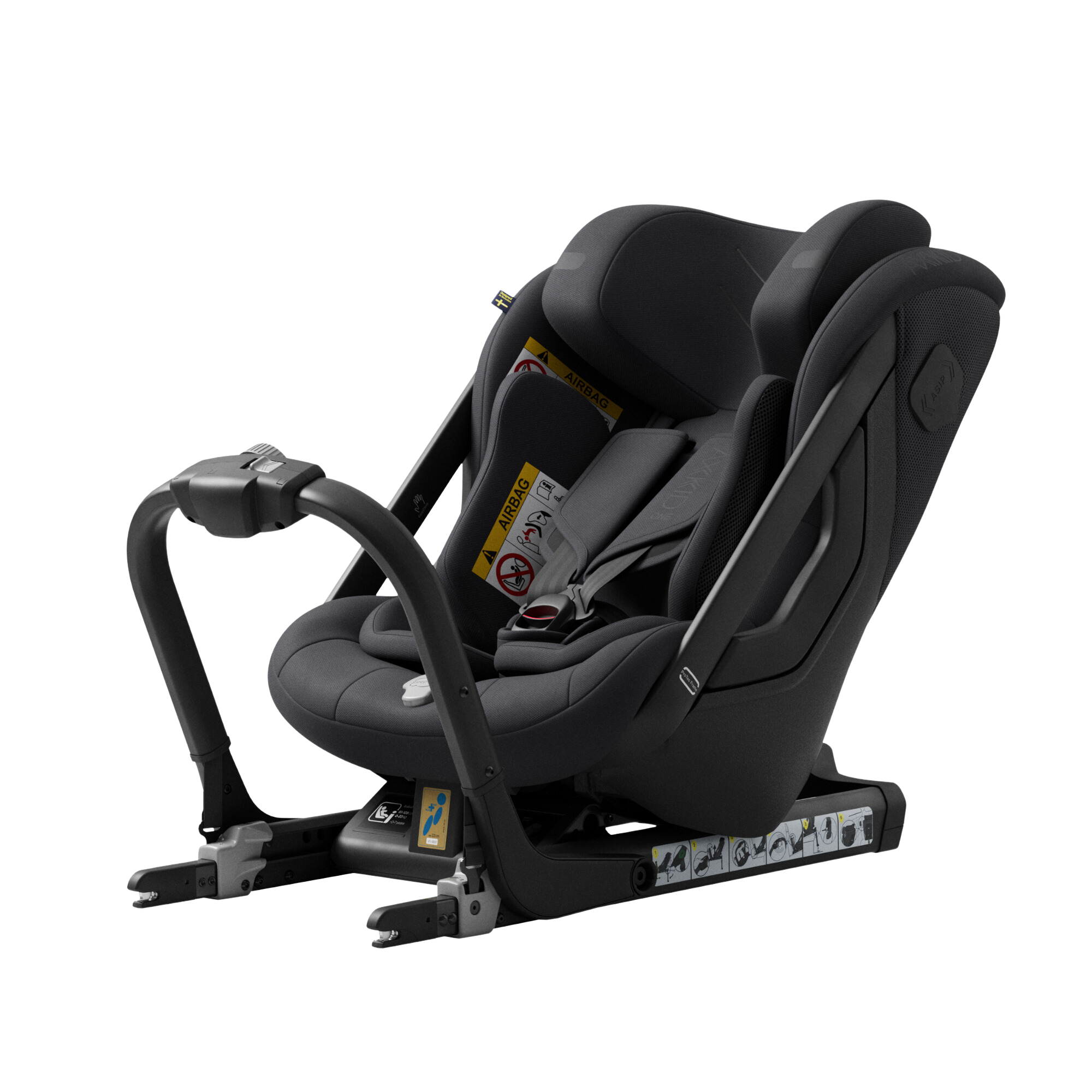 Axkid ONE 3 - Coastal Storm Black - iSize 61-125 cm - 61-125 cm (3 Monate bis 7 Jahre) - MamaMilla