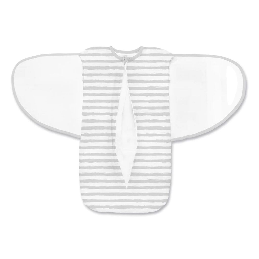 BreathableBaby - 3 in 1 Swaddle - Grey Stripes - - MamaMilla