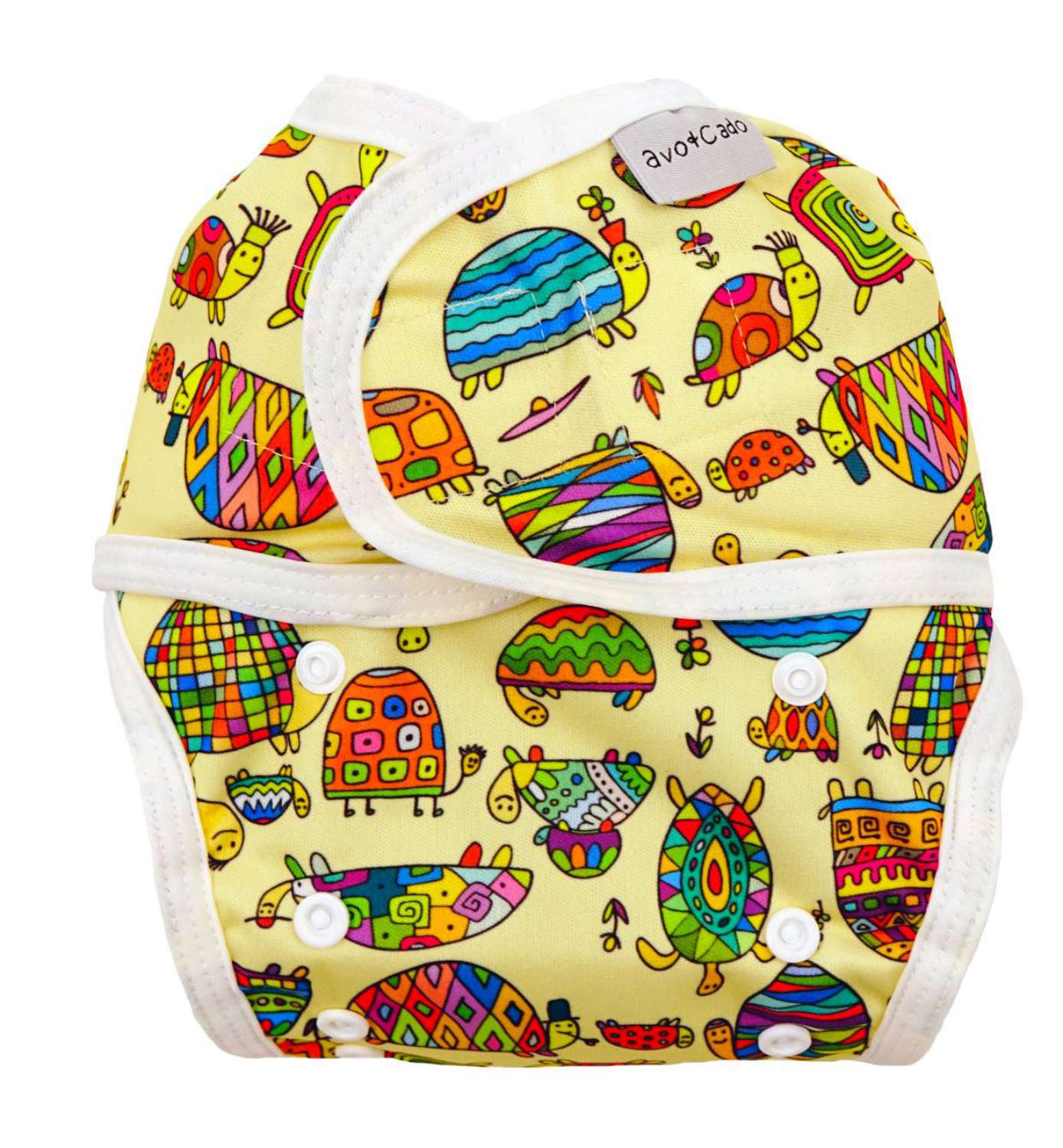 avo+cado one size sprout cover (hook & loop) - Funky Pineapples, Groovy Whales, Happy Turtles, Jungle Leaves, Avocado Heroes - - MamaMilla