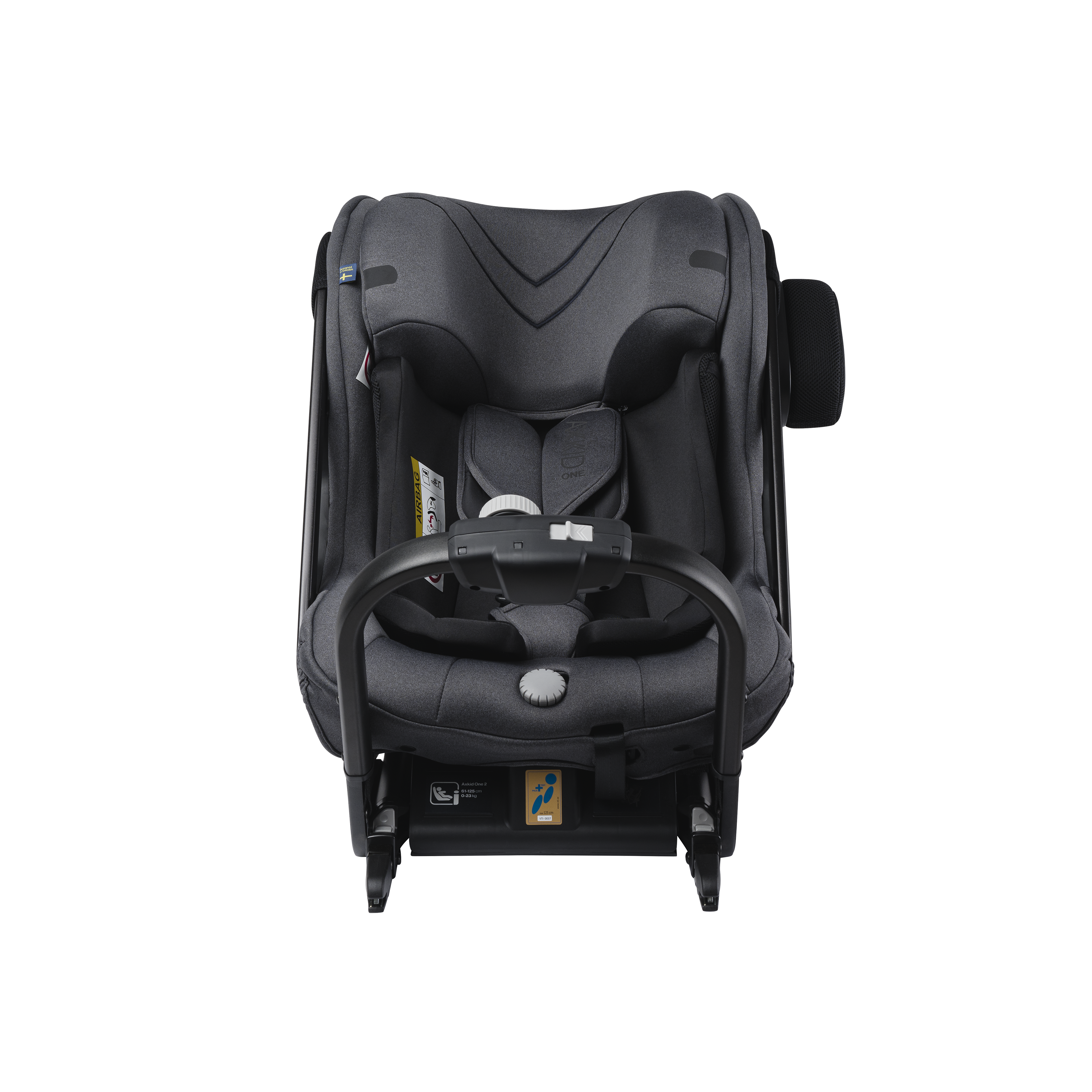 Axkid ONE 2 - Granite Melange - iSize 61-125 cm- AANBIEDING - 61-125 cm (3 maanden tot 7 jaar) - MamaMilla
