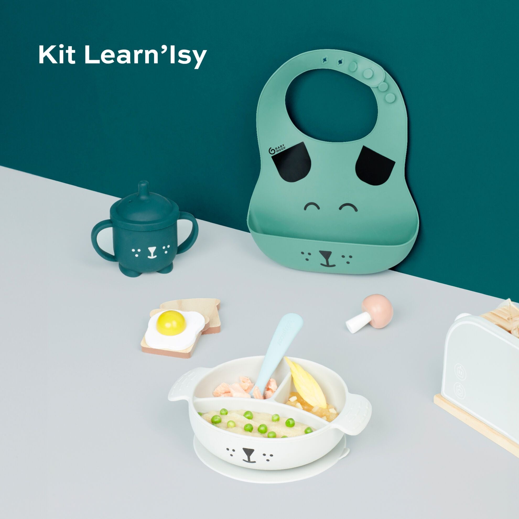 Babymoov Eetservies 12-24 maanden - Blue Dog - Eetservies - MamaMilla