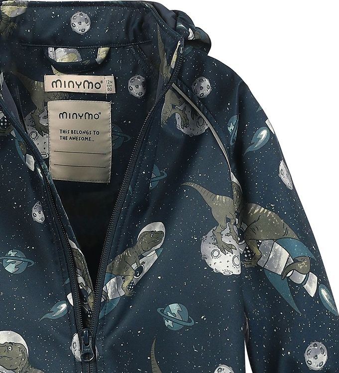 Minymo Softshell kostym - Dinos i rummet - Blue Nights - softshell - barn - MamaMilla