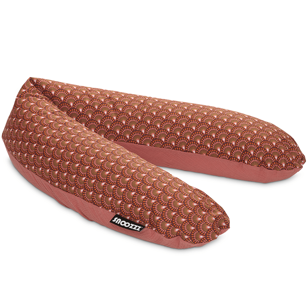 Snoozzz Zwangerschaps- en voedingskussen - Ginza Marsala - Voedingskussen - MamaMilla