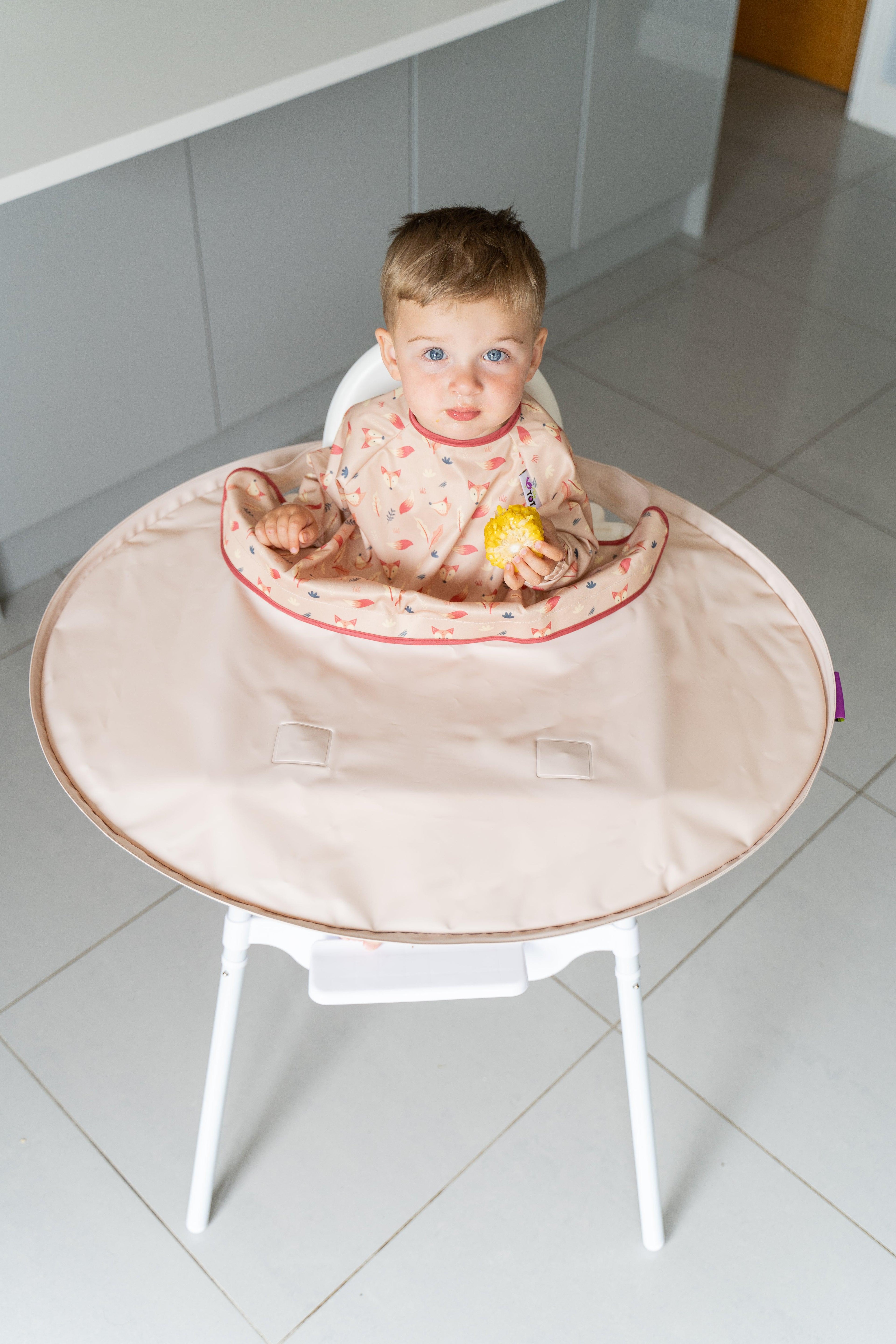Tidy Tot Slab en Dienblad - SET - Sand Fox - Slab met mouwen - MamaMilla