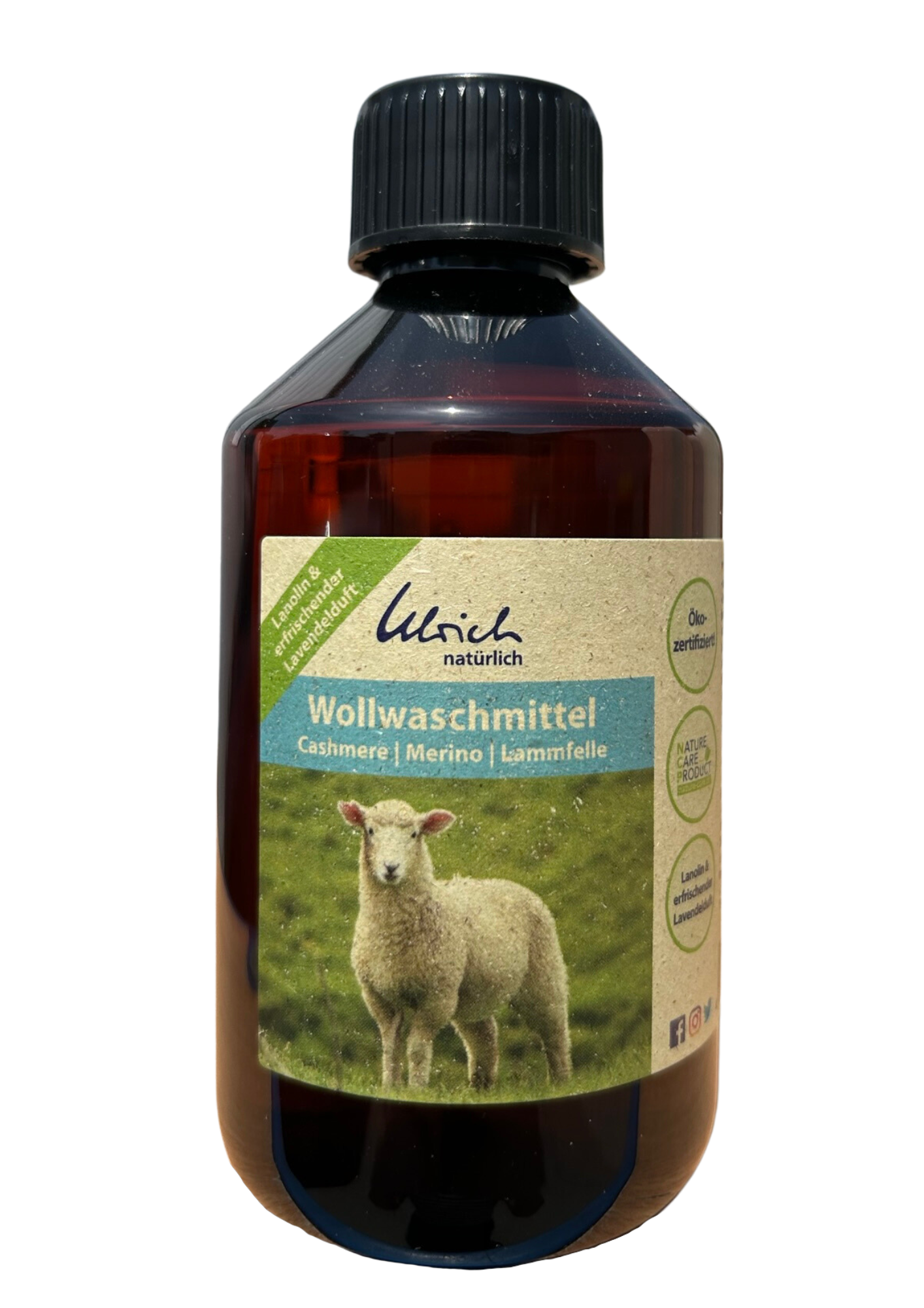 Ulrich Natürlich tvättmedel för kashmir, merino och lammskinn med lavendel - 250 ml - Tvättmedel (ull) - MamaMilla