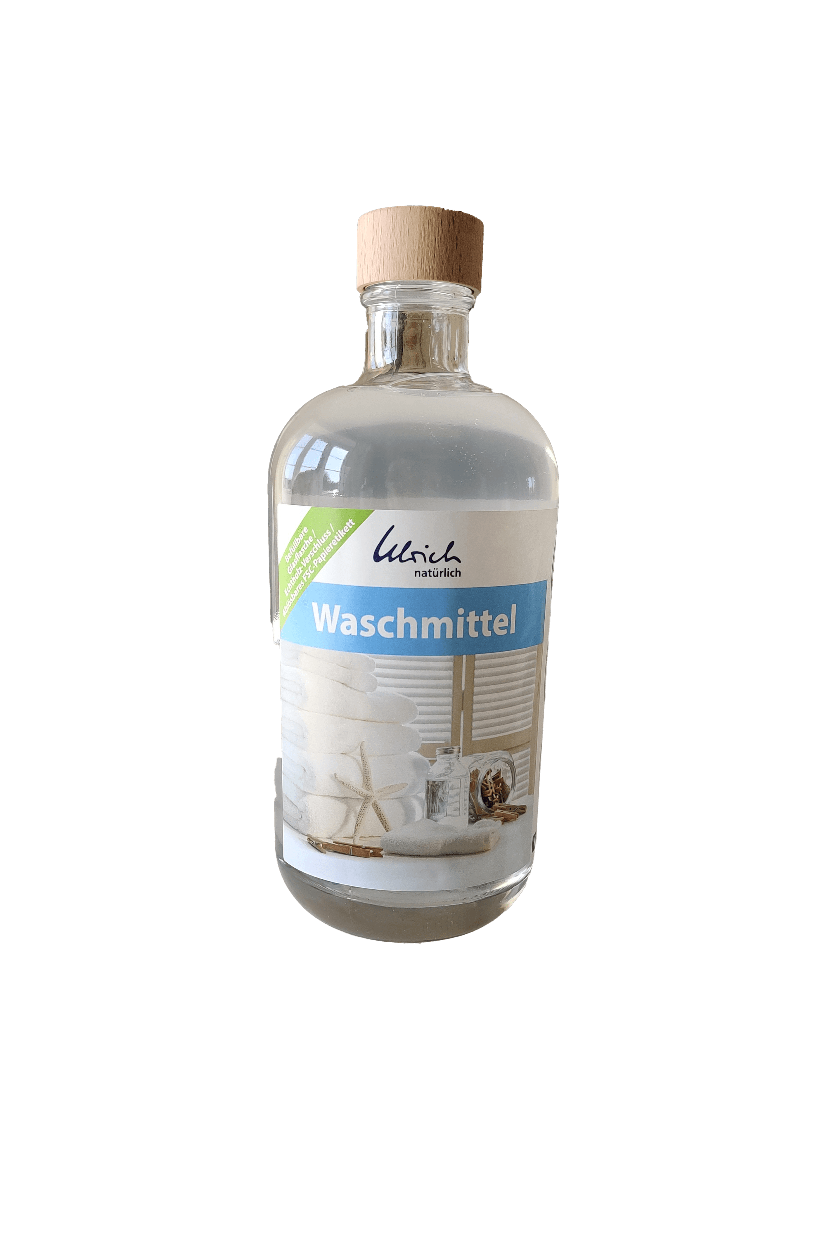 Ulrich Natürlich tvättmedel universal - neutral - 500 ml i glasflaska - Tvättmedel (neutral) - MamaMilla