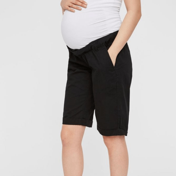 Mamalicious vente bermuda - Zwart - Zwangerschapskleding - MamaMilla