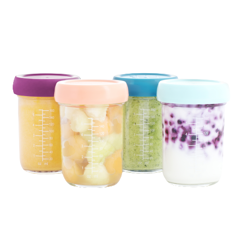 Babymoov glazen emmers (4 stuks) - 240ml - Pap - MamaMilla