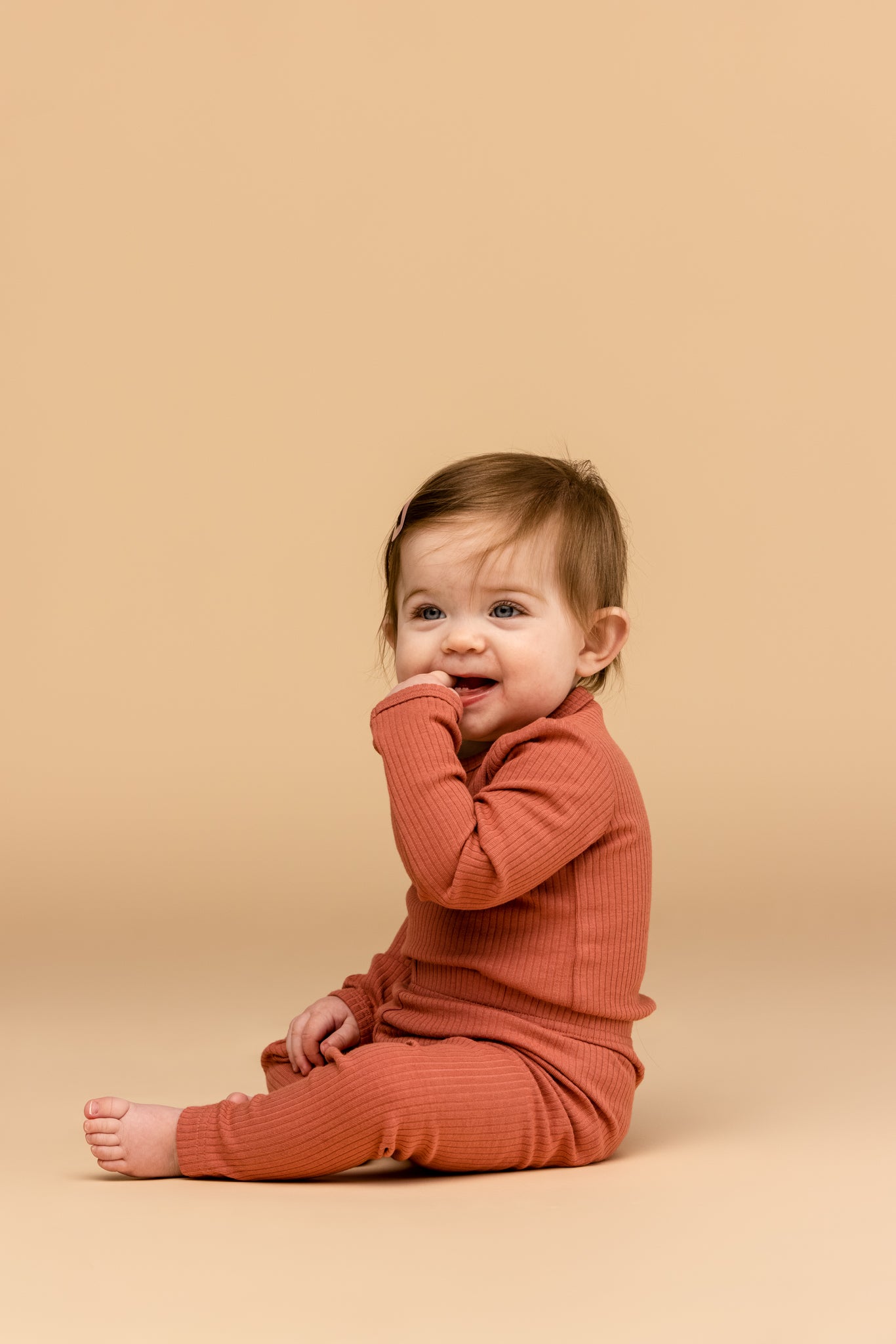 Mjuka galleri Paula ribbleggings - Brick Dust - byxor - MamaMilla