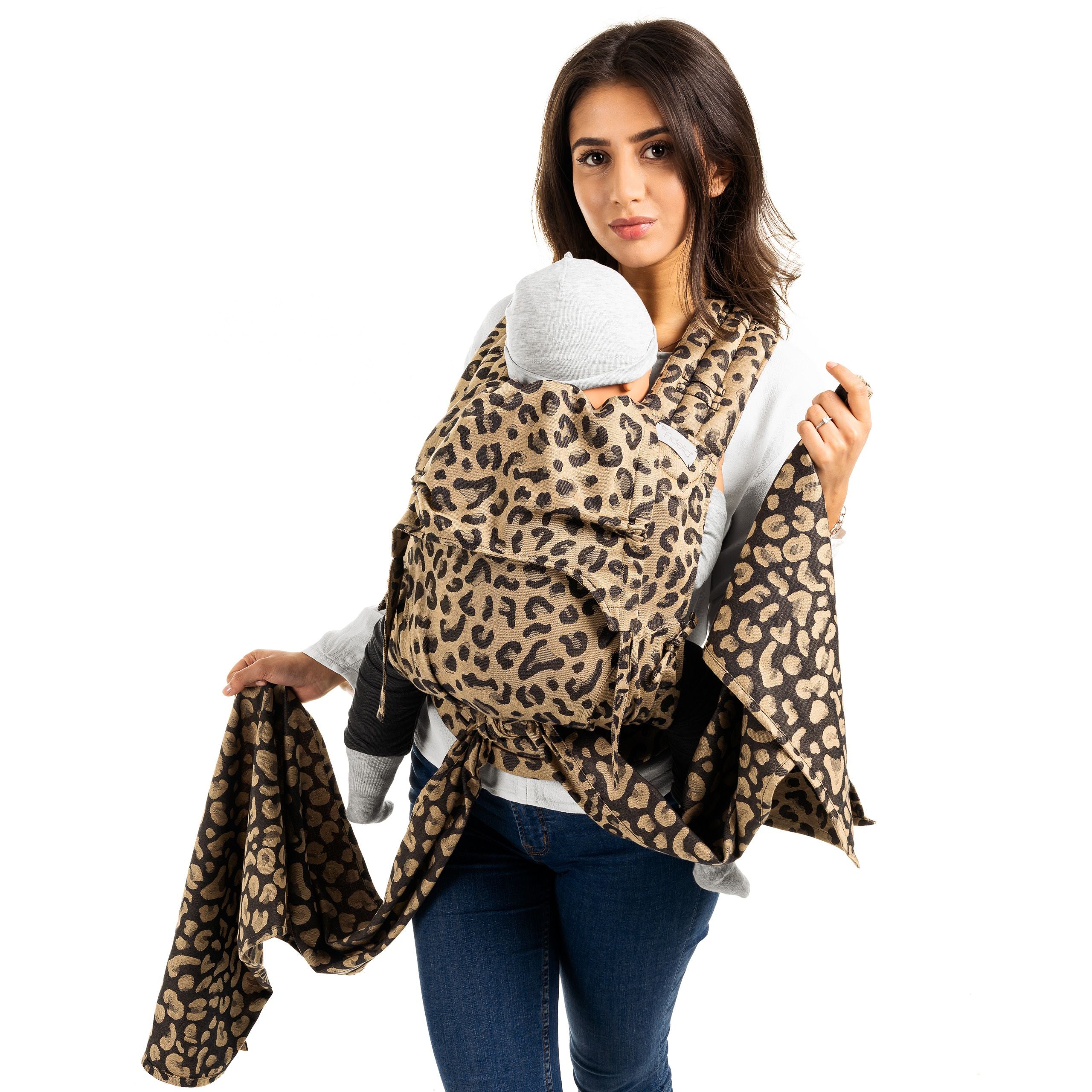 Fidella FlyClick Bæresele - Leopard Guld - Toddler - bæresele - MamaMilla