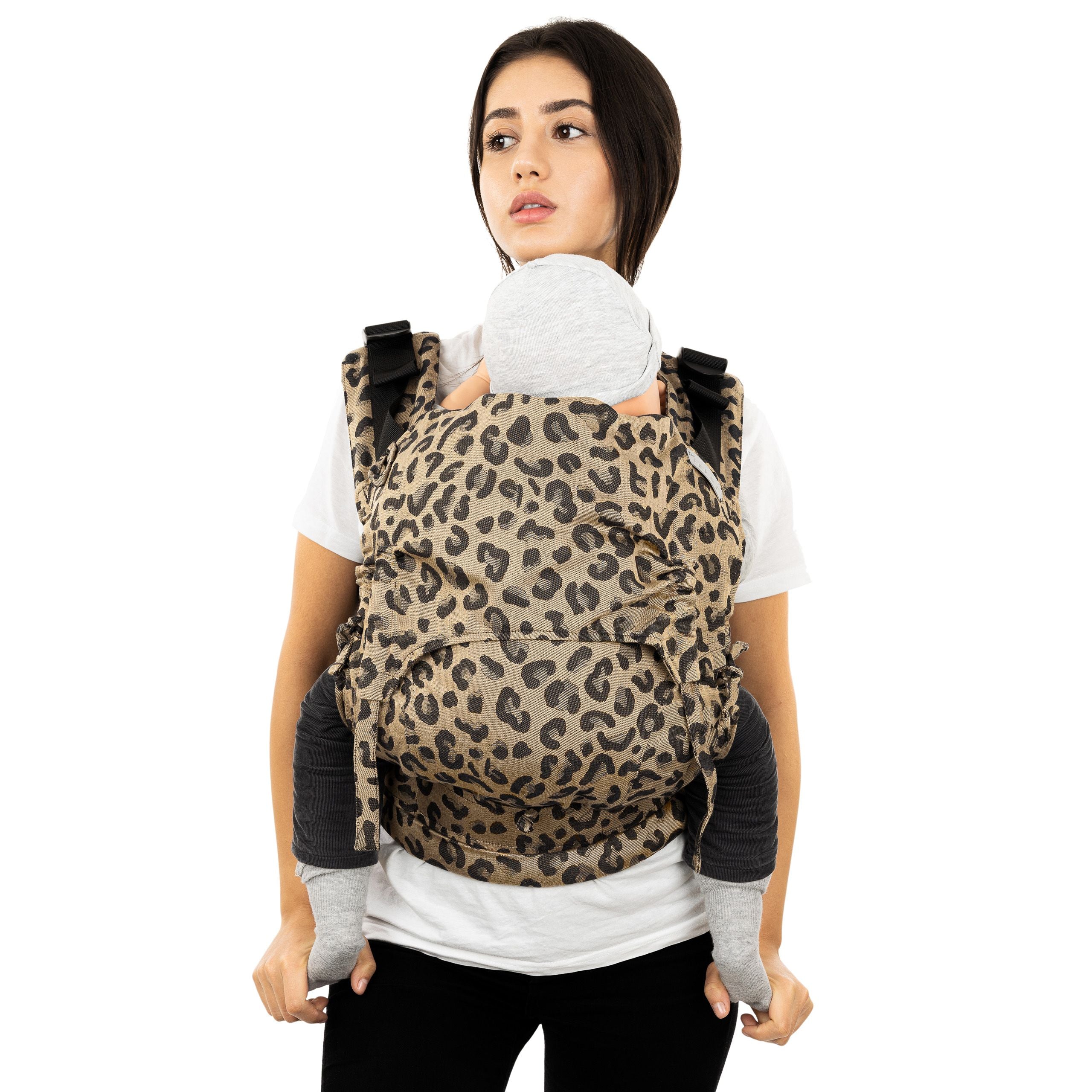 Fidella Fusion Helspänne Bärsele - Leopard Guld - Bebis - Bärsele - MamaMilla
