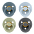 BIBS Colour rund sut str. 2, latex – Petrol/Sage/Baby Blue (4-pack) - MamaMilla