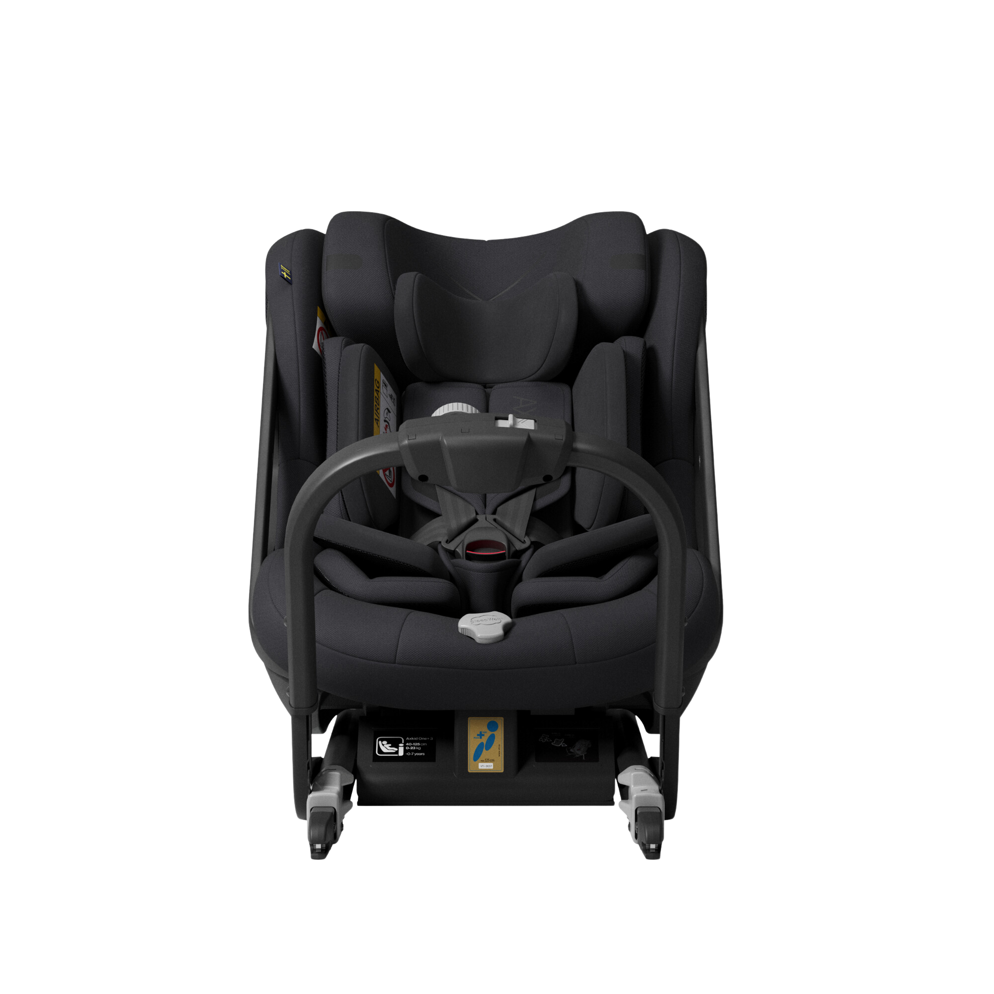 Axkid ONE+ 3 - Coastal Storm Black - iSize 40-125 cm - 40-125 cm (Nyfödd till 7 år) - MamaMilla
