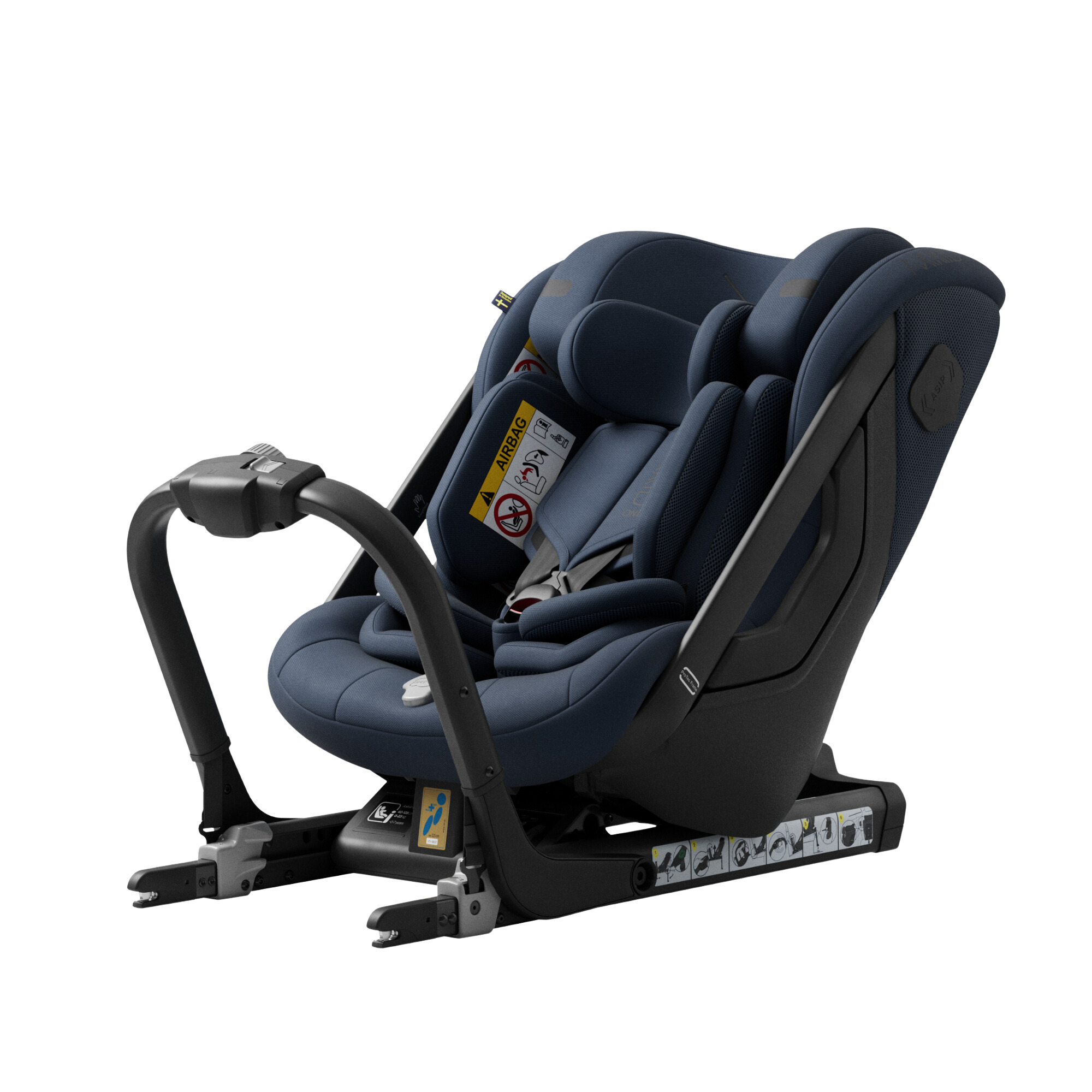 Axkid ONE+ 3 – Glacier Lake Blue – iSize 40–125 cm – 40–125 cm (Neugeborene bis 7 Jahre) – MamaMilla