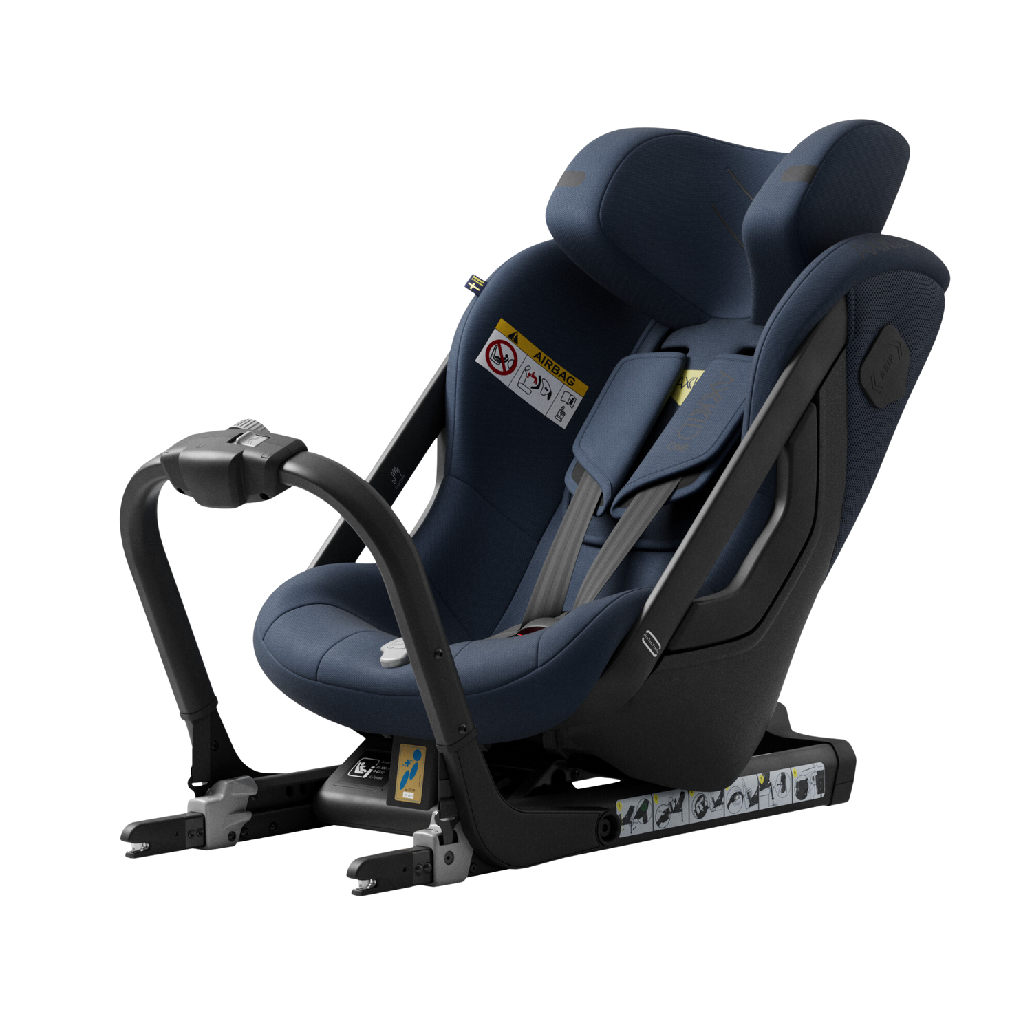 Axkid ONE+ 3 - Glacier Lake Blue - iSize 40-125 cm - 40-125 cm (pasgeboren tot 7 jaar) - MamaMilla