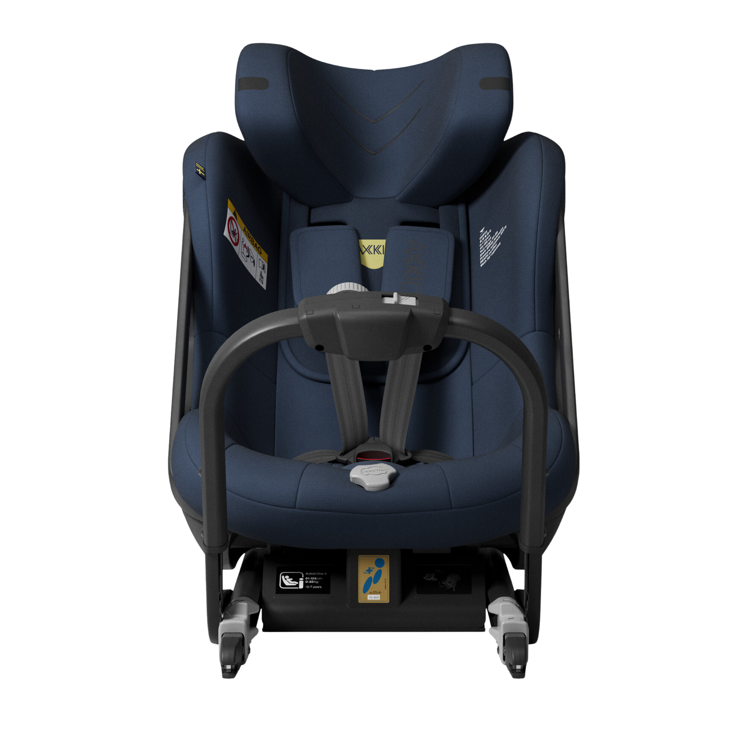 Axkid ONE+ 3 - Glacier Lake Blue - iSize 40-125 cm - 40-125 cm (pasgeboren tot 7 jaar) - MamaMilla