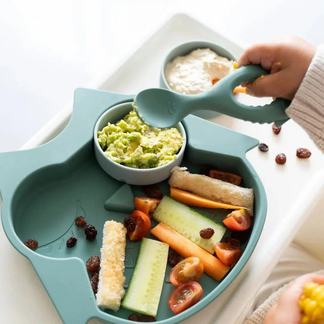 Tidy Tot Siliconen Lepel met Handvat - 2 stuks - Bestek - MamaMilla