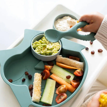 Tidy Tot Siliconen Lepel met Handvat - 2 stuks - Bestek - MamaMilla