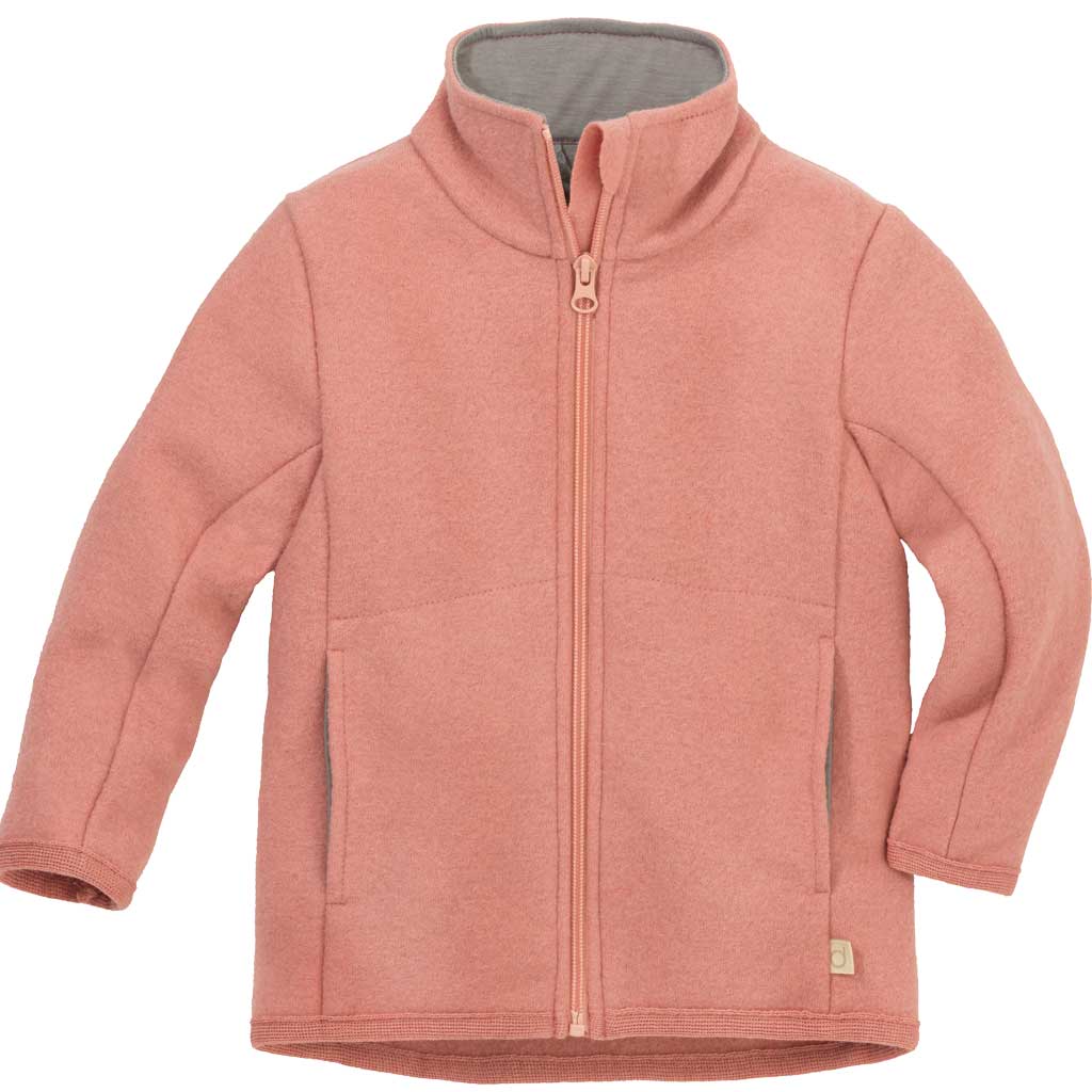Overgangsjakke i Letvalket Uld – Soft Pink – Disana økologisk babytøj
