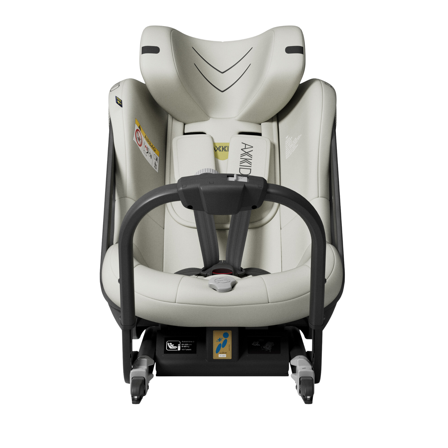 Axkid ONE 3 - Strandgras Beige - iSize 61-125 cm - 61-125 cm (3 maanden t/m 7 jaar) - MamaMilla