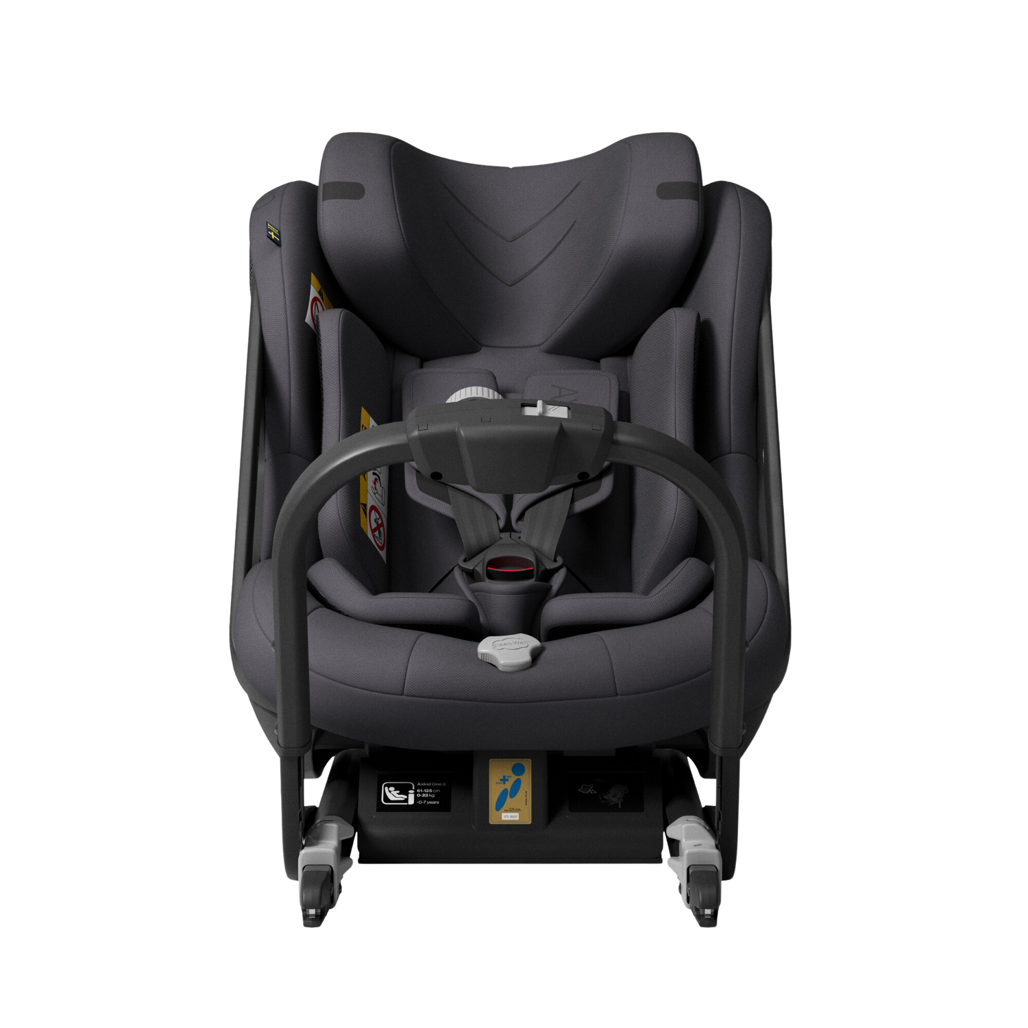 Axkid ONE 3 - Arctic Mist Grey - iSize 61-125 cm - 61-125 cm (3 maanden tot 7 jaar) - MamaMilla
