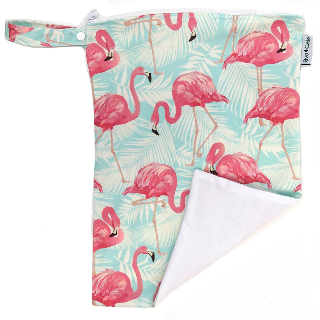 avo+cado Wetbag Medium med ett fack - Flamingo - Wetbag medium - MamaMilla
