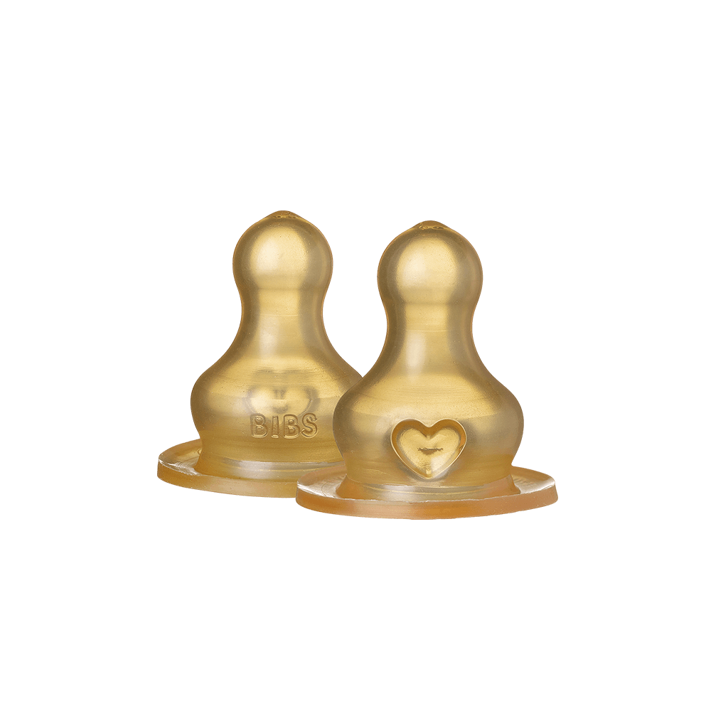 BIBS 2er-Pack Anti-Kolik-Flaschensauger – Slow Flow – MamaMilla