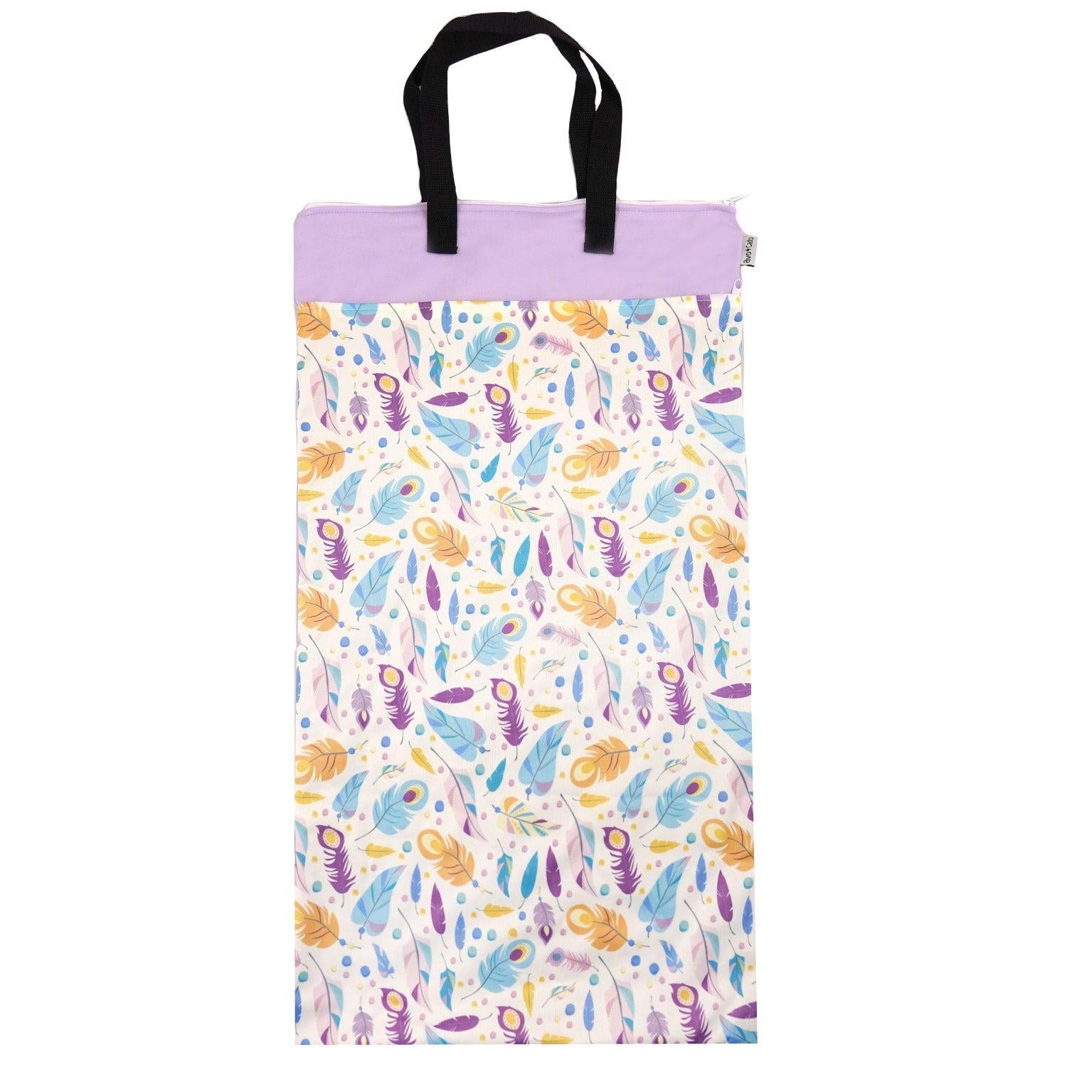 avo+cado Wetbag Large met twee compartimenten en Hank - Veren - Wetbag large - MamaMilla