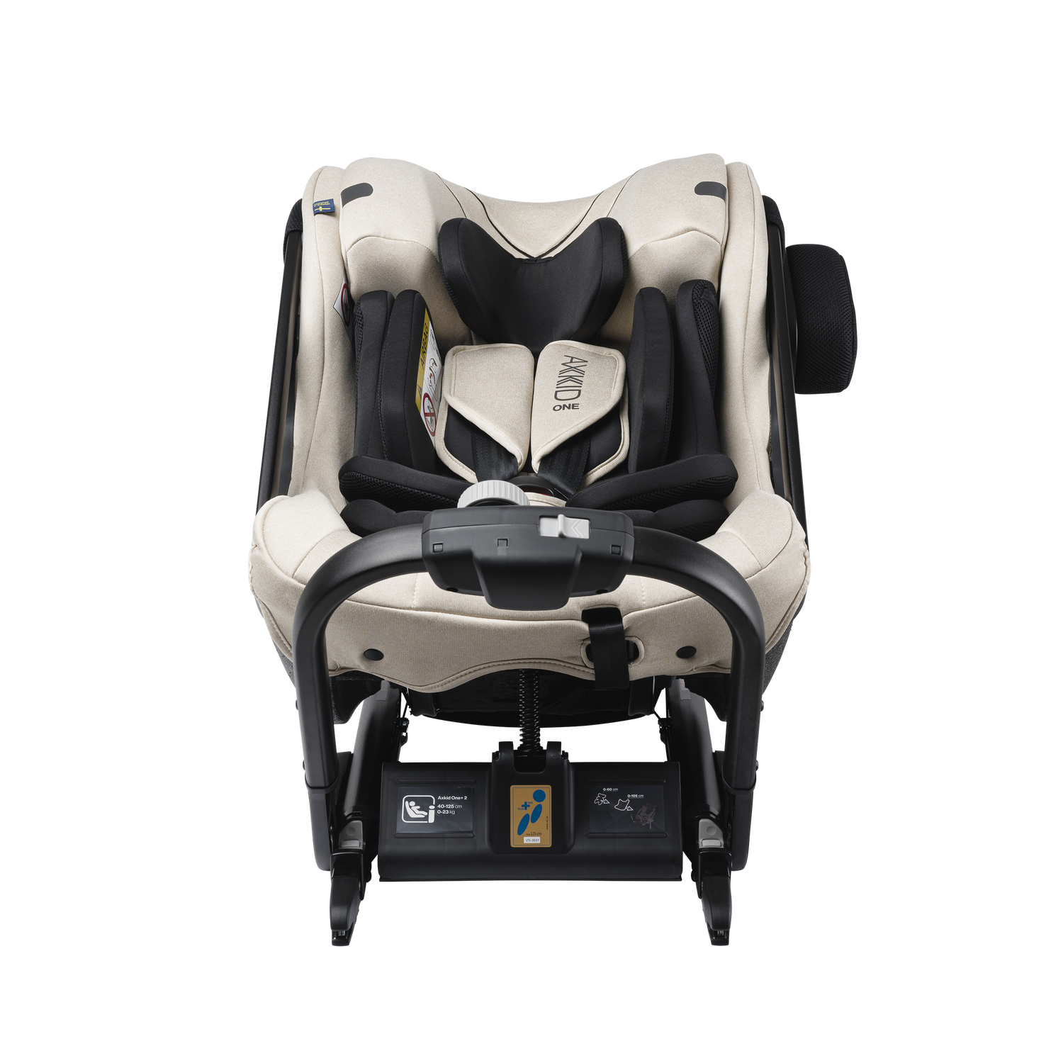 Axkid ONE+ 2 – Brick Melange – iSize 40–125 cm – 40–125 cm (Neugeborene bis 7 Jahre) – MamaMilla