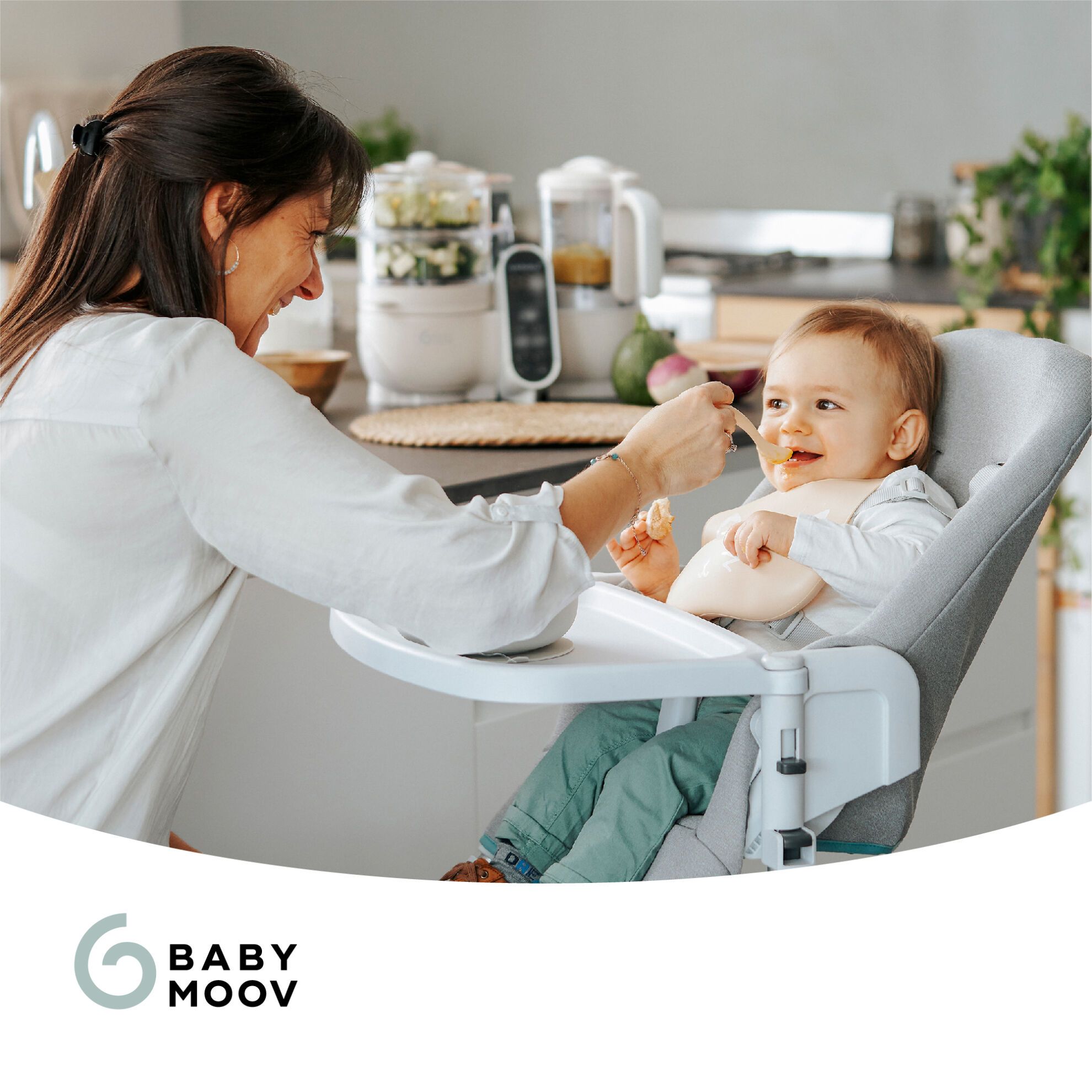 Babymoov Voedselautomaat - Nutribaby Plus - Mineral Beige - Voedselautomaat - MamaMilla