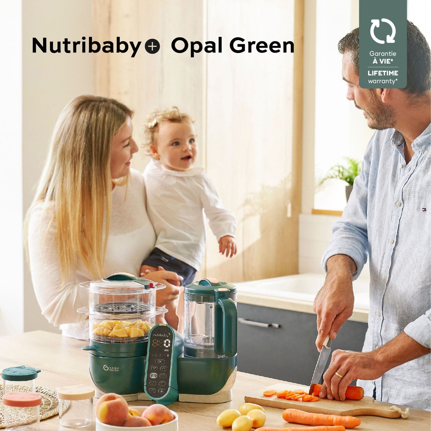 Babymoov Fodermaskin - Nutribaby Plus - Opal Green - Fodermaskin - MamaMilla