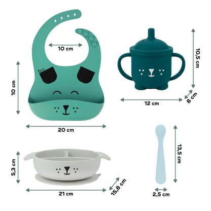 Babymoov Eetservies 12-24 maanden - Blue Dog - Eetservies - MamaMilla
