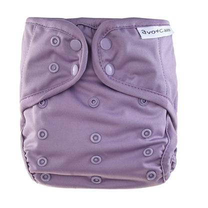 avo+cado One Size Explorer Nappy Cover - Wildpflanzen, Naturküche, Knospen, Giersch, Sand, Pampasgras, Moss, Mauve, Blätter, Kräuter, Grey, Pusteblume - - MamaMilla