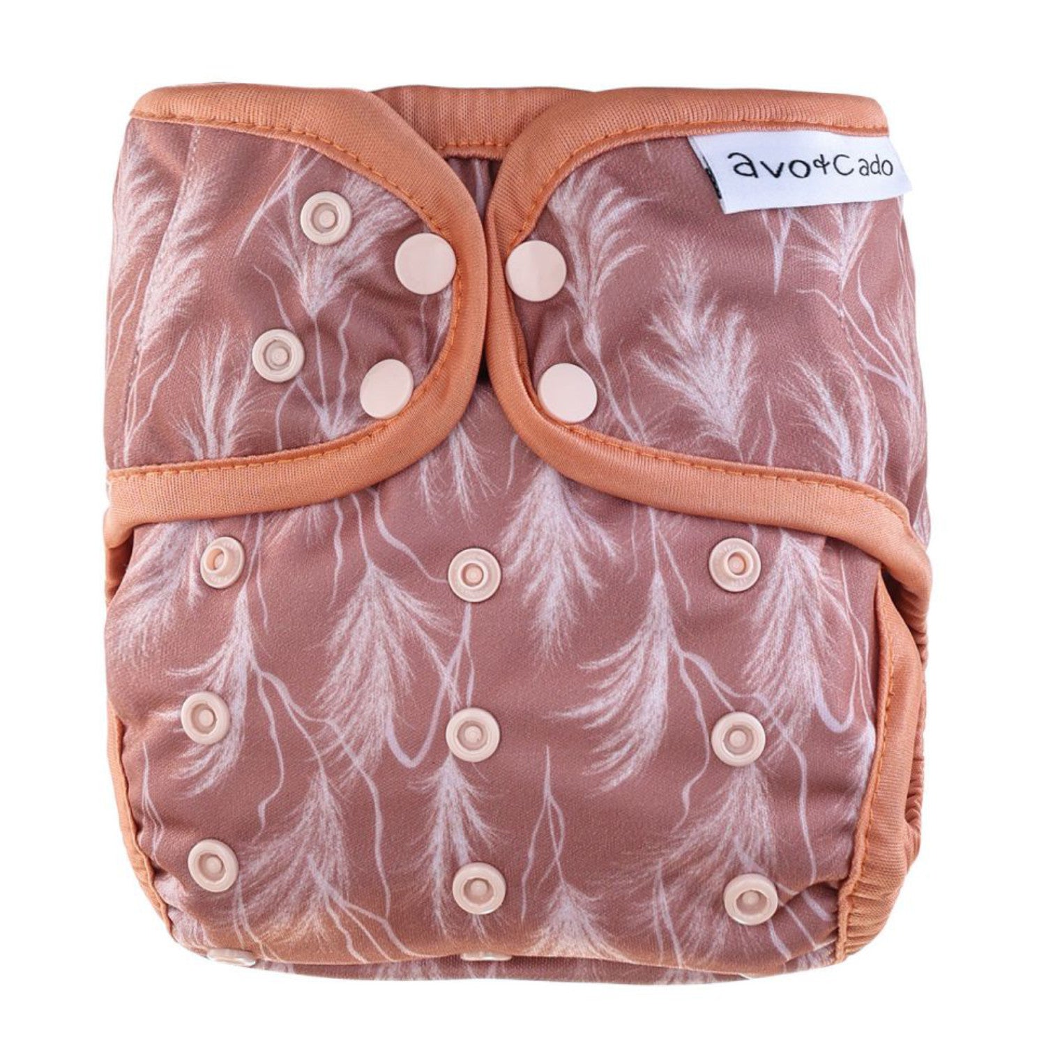 avo+cado One Size Explorer Nappy Cover - Wildpflanzen, Naturküche, Knospen, Giersch, Sand, Pampasgras, Moss, Mauve, Blätter, Kräuter, Grey, Pusteblume - - MamaMilla