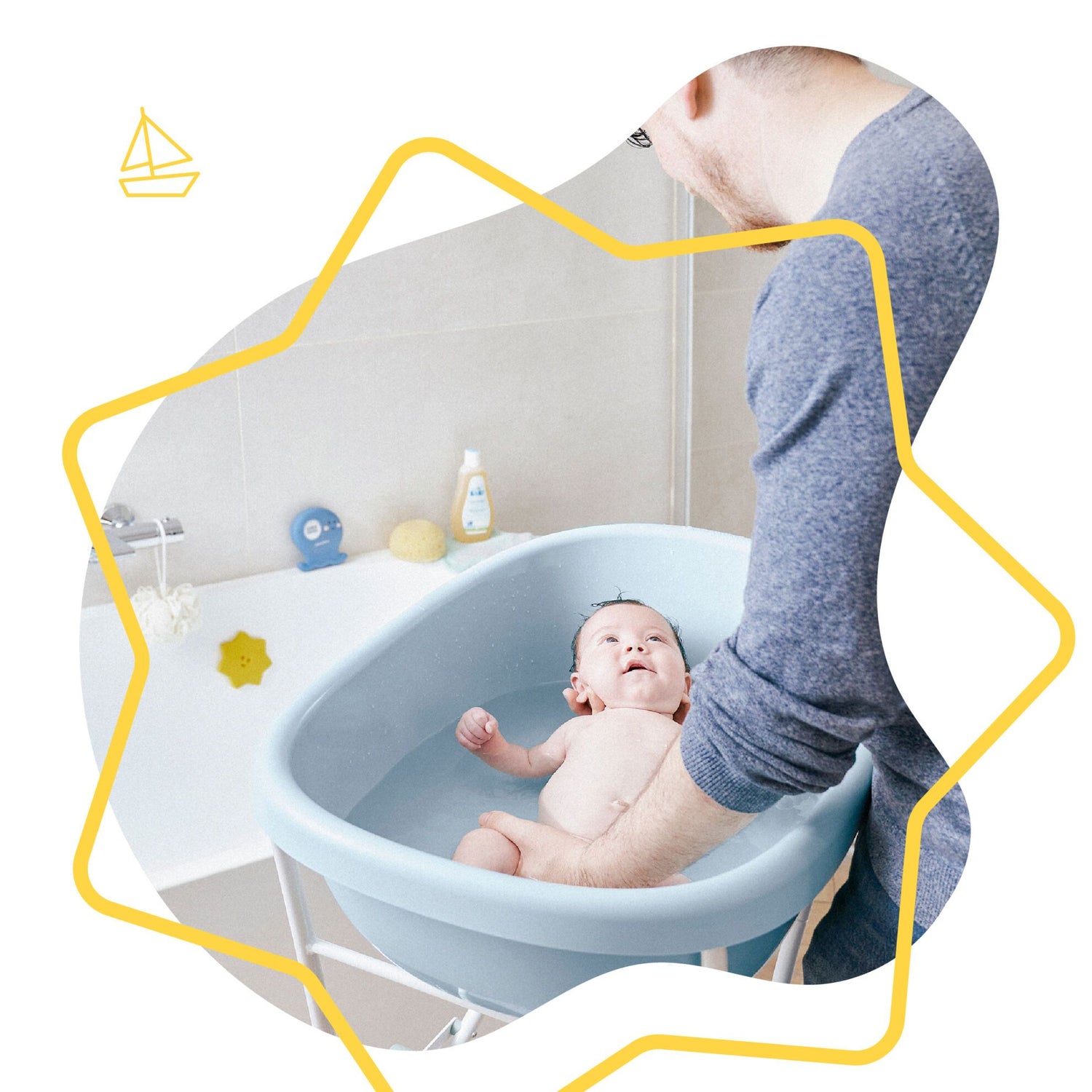 Babymoov Badekar - 0 mdr til 24 mdr - Lyseblå - Badekar - MamaMilla