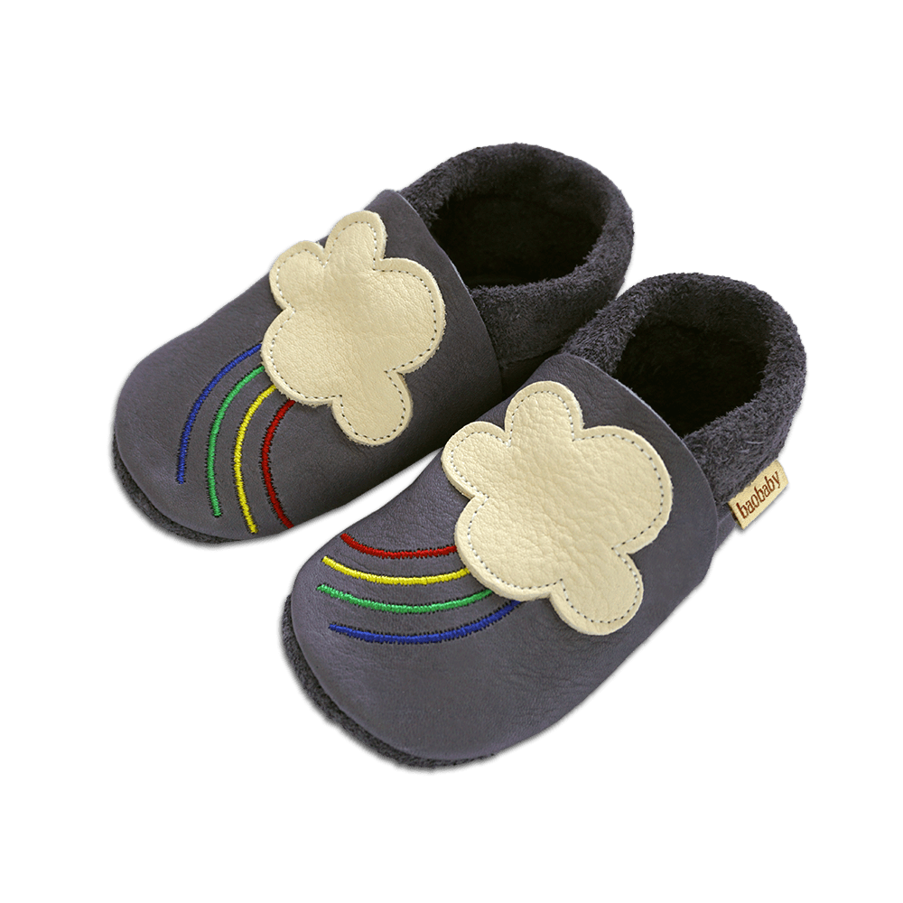 Baobaby Classic Babyschuhe – Regenbogen S – MamaMilla