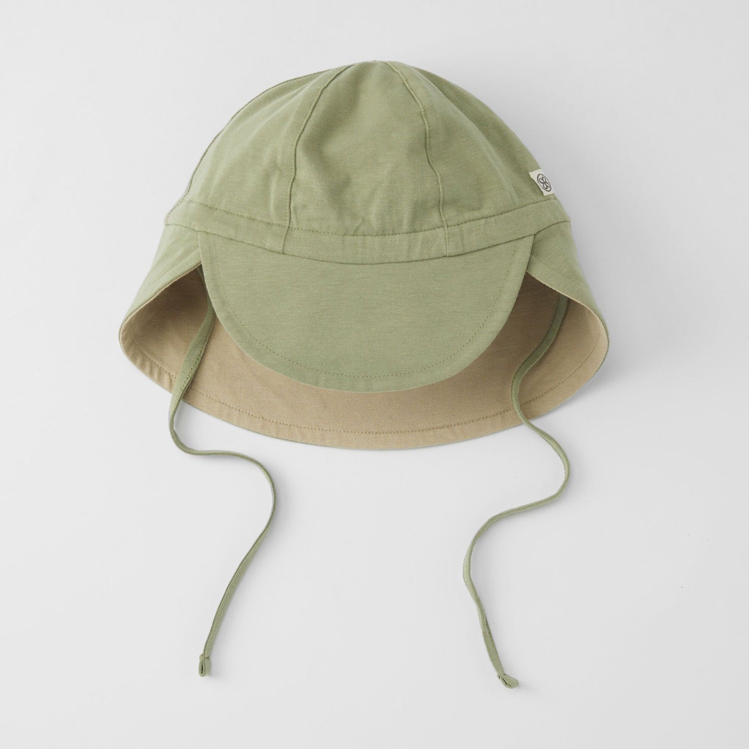 Cloby Solhat UPF 50+ Olive Green/Sandy Beach 0-6m - - MamaMilla