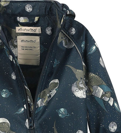 Minymo Softshell kostym - Dinos i rummet - Blue Nights - softshell - barn - MamaMilla