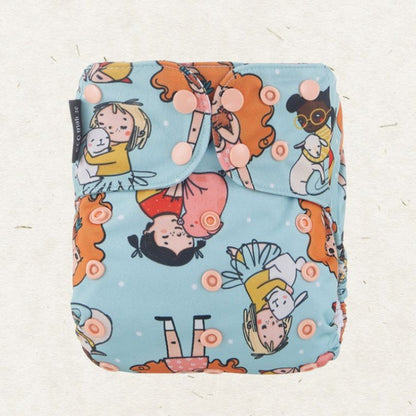One Size Bamboo Pocket Diaper. Friends, not food - - MamaMilla