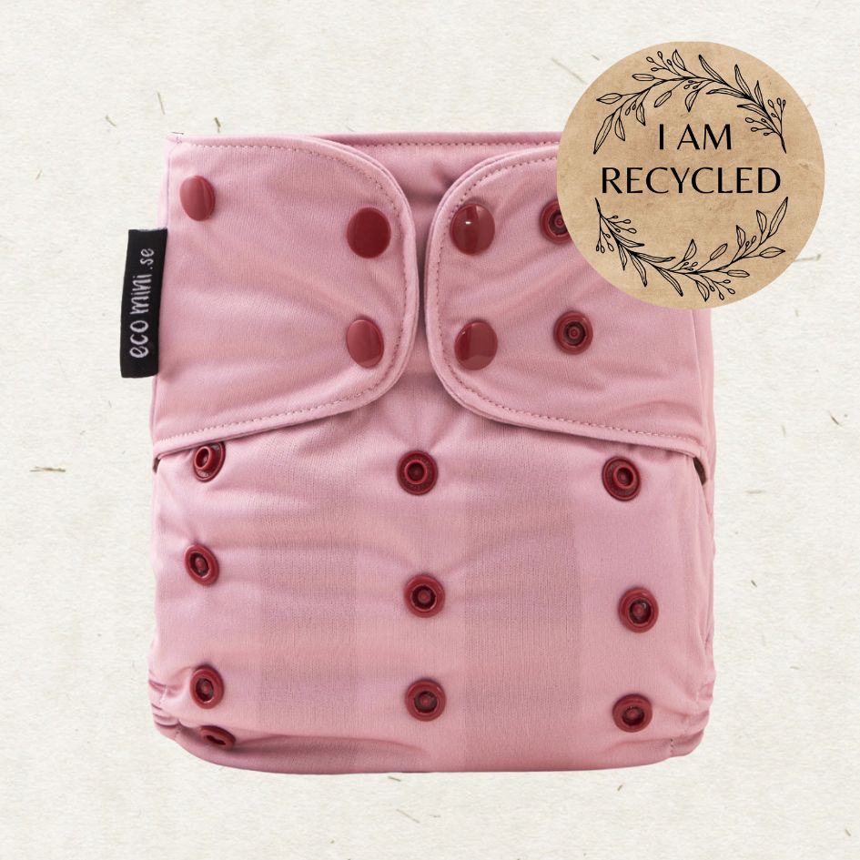 One Size Coolmax Pocket Diaper. Vintage Rose - - MamaMilla