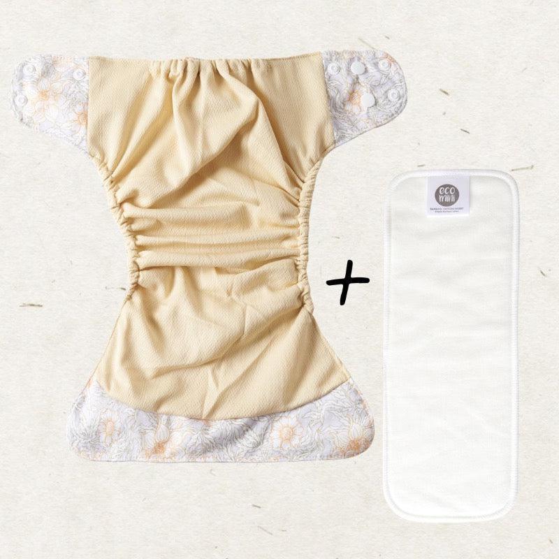 One Size Coolmax Pocket Diaper. Moss - - MamaMilla