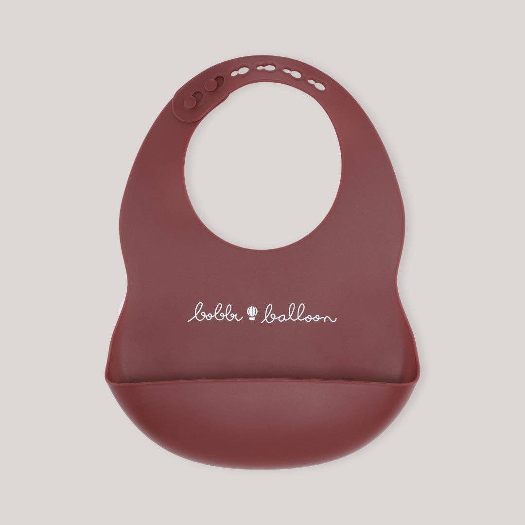 Bobbi Balloon Silikonhaklapp - Merlot Röd - Silikonhaklapp - MamaMilla