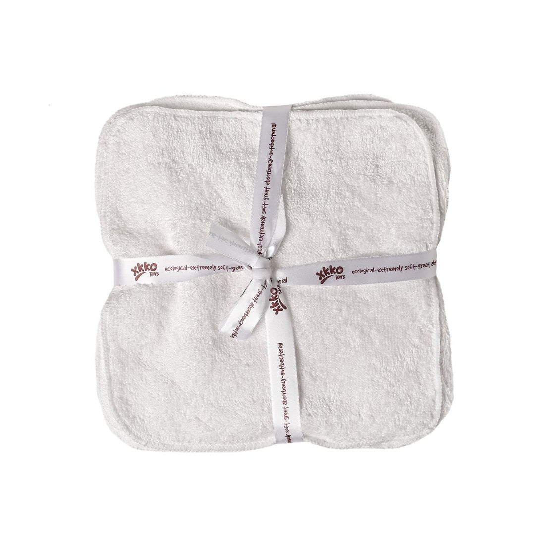 XKKO Washandje in Bamboe/katoenen badstof en Velours - 21x21 cm - 5 stuks - Washandjes - MamaMilla