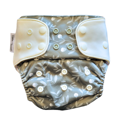 The Swedish Forest | Pocket Diaper Stretch | 5-17kg: Humleblomster blå / No inserts - - MamaMilla