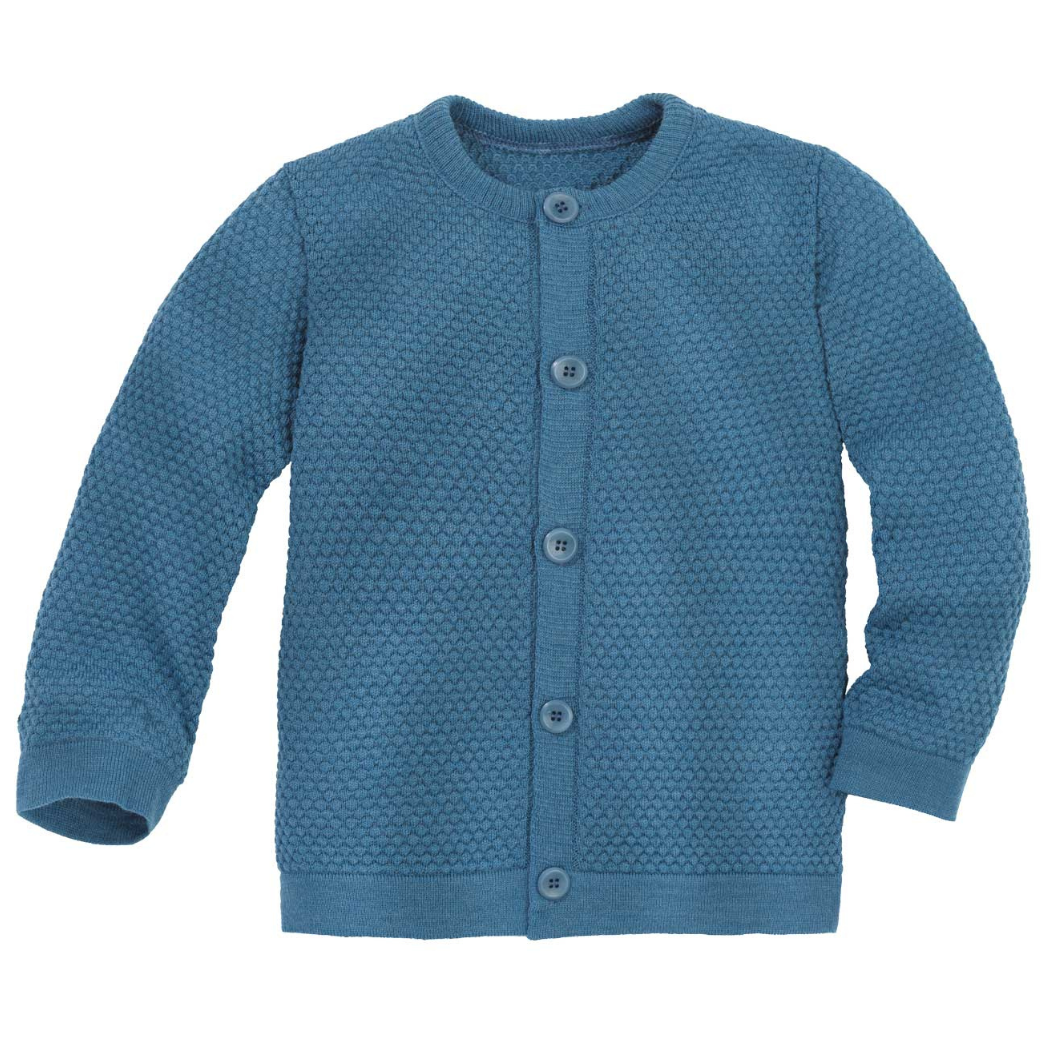 Disana Cardigan Børn Merinould - Mørkeblå