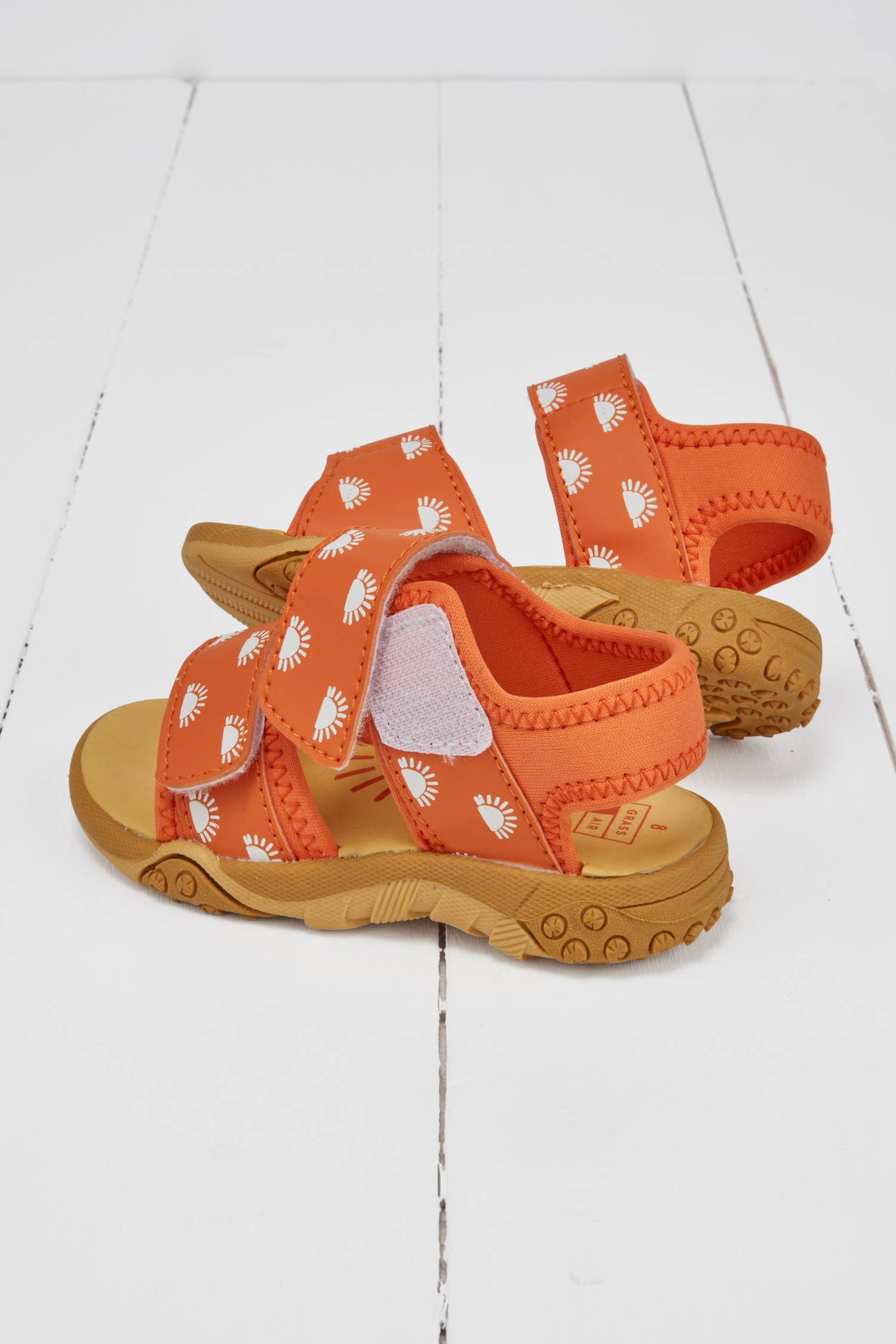 Grass &amp; Air orange sandaler udendørs