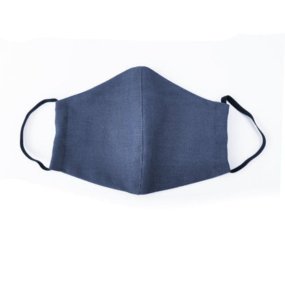 Fidella Mundbind - Chevron/Denim Blue med elastik - - MamaMilla