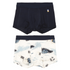 Joha boxershorts i oekologisk bambus 2-pak off white til boern
