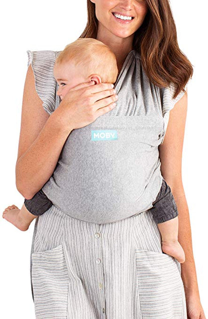Moby - Fit Stretch Swaddle/Drager - Heathered Grey - Stretch Swaddle - MamaMilla